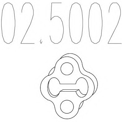 MTS 02.5002 Rubber Buffer, silencer